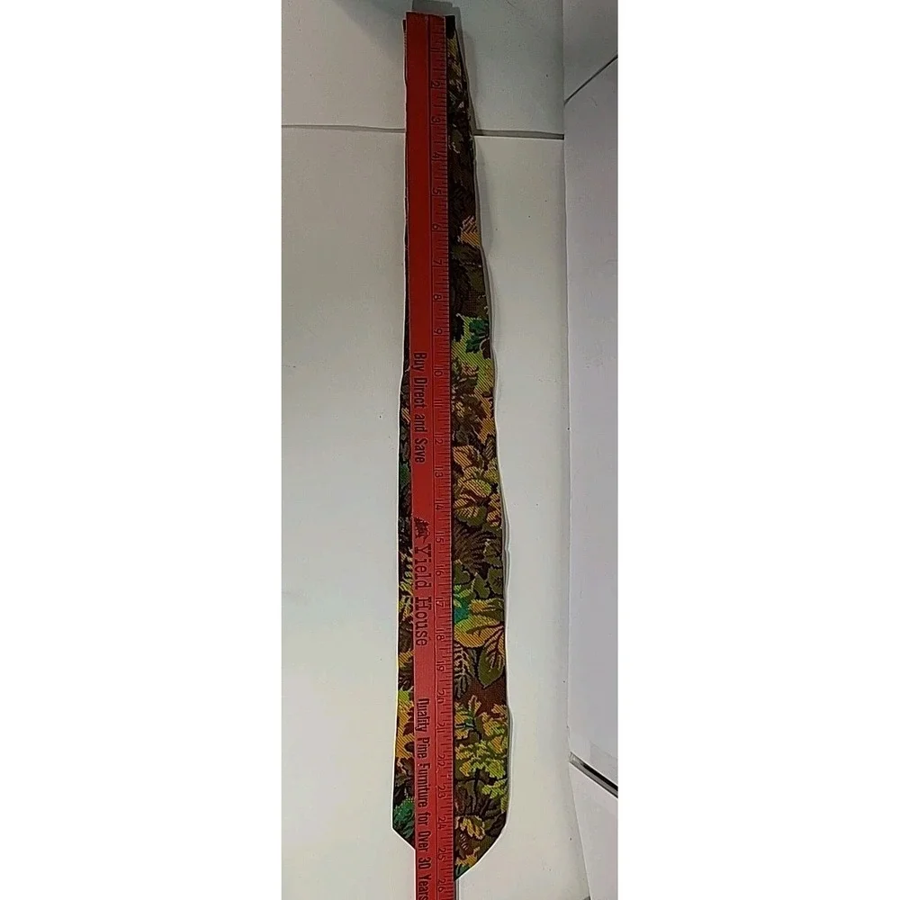 Vintage Psychedelic 60s 70s Woodsy Outdoors Nature Groovy Mod Wide Tie